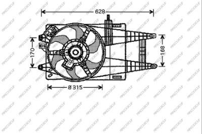 Prasco FT133F009 Hub, engine cooling fan wheel FT133F009