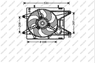 Prasco FT137F001 Hub, engine cooling fan wheel FT137F001