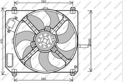 Prasco FT148F004 Hub, engine cooling fan wheel FT148F004