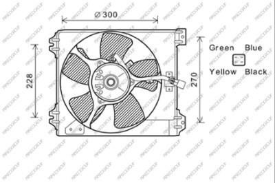 Prasco FT360F003 Hub, engine cooling fan wheel FT360F003