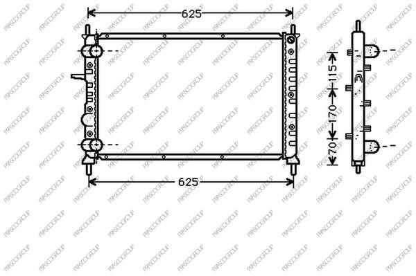 Prasco FT715R004 Radiator, engine cooling FT715R004