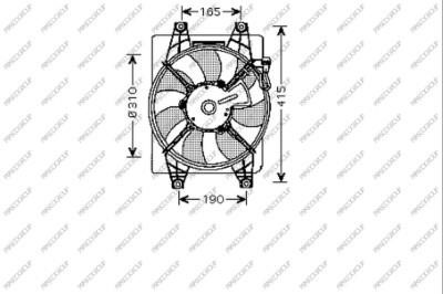 Prasco HN016F002 Hub, engine cooling fan wheel HN016F002