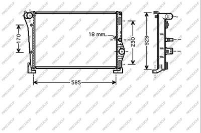 Prasco LA002R004 Radiator, engine cooling LA002R004