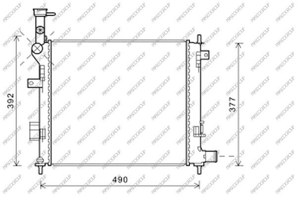 Prasco KI324R004 Radiator, engine cooling KI324R004