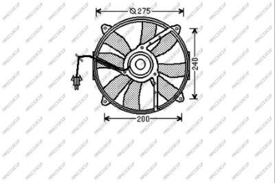 Prasco ME025F003 Hub, engine cooling fan wheel ME025F003