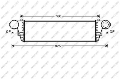 Prasco ME026N002 Intercooler, charger ME026N002