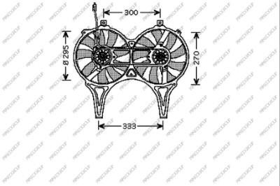 Prasco ME035F003 Hub, engine cooling fan wheel ME035F003