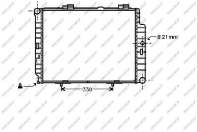 Prasco ME035R024 Radiator, engine cooling ME035R024