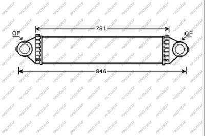 Prasco ME324N001 Intercooler, charger ME324N001