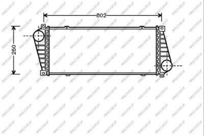 Prasco ME915N001 Intercooler, charger ME915N001