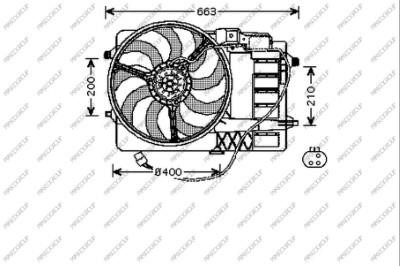 Prasco MN304F002 Hub, engine cooling fan wheel MN304F002