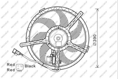 Prasco MN308F001 Hub, engine cooling fan wheel MN308F001