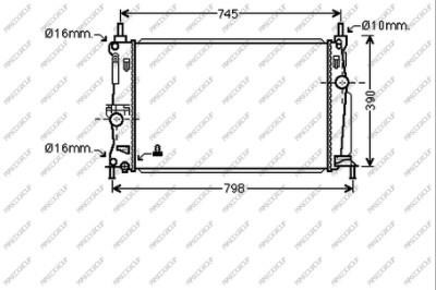 Prasco MZ330R003 Radiator, engine cooling MZ330R003