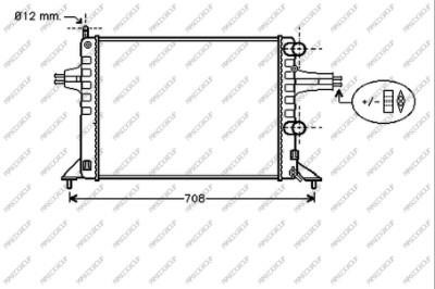 Prasco OP017R012 Radiator, engine cooling OP017R012