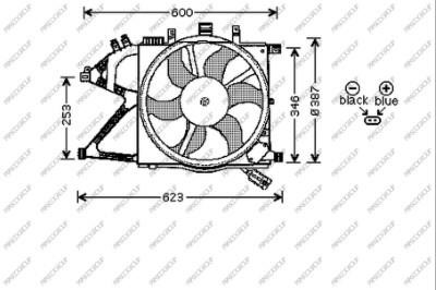 Prasco OP030F001 Hub, engine cooling fan wheel OP030F001