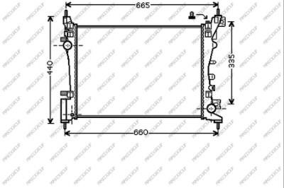 Prasco OP035R005 Radiator, engine cooling OP035R005