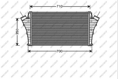 Prasco OP056N001 Intercooler, charger OP056N001