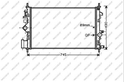 Prasco OP060R008 Radiator, engine cooling OP060R008