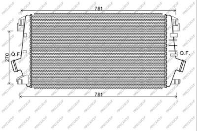 Prasco OP414N002 Intercooler, charger OP414N002