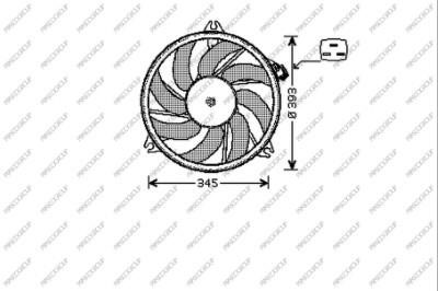 Prasco PG009F003 Hub, engine cooling fan wheel PG009F003