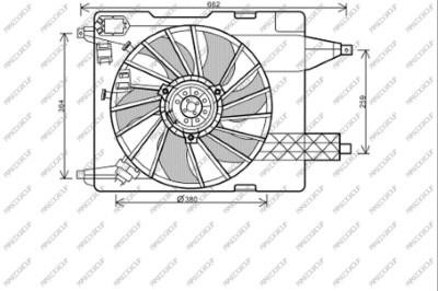 Prasco RN032F001 Hub, engine cooling fan wheel RN032F001