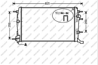 Prasco RN036R002 Radiator, engine cooling RN036R002