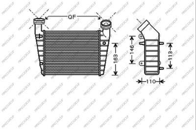 Prasco SK418N004 Intercooler, charger SK418N004