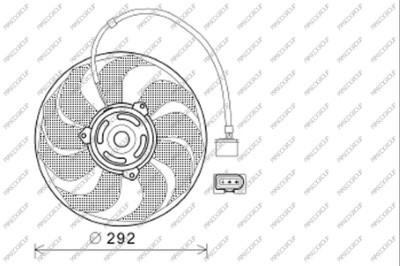 Prasco ST033F005 Hub, engine cooling fan wheel ST033F005