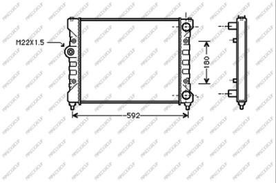 Prasco ST027R005 Radiator, engine cooling ST027R005