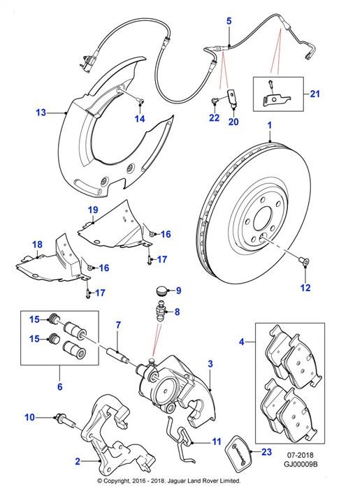 Jaguar T4A34339 Brake discs T4A34339