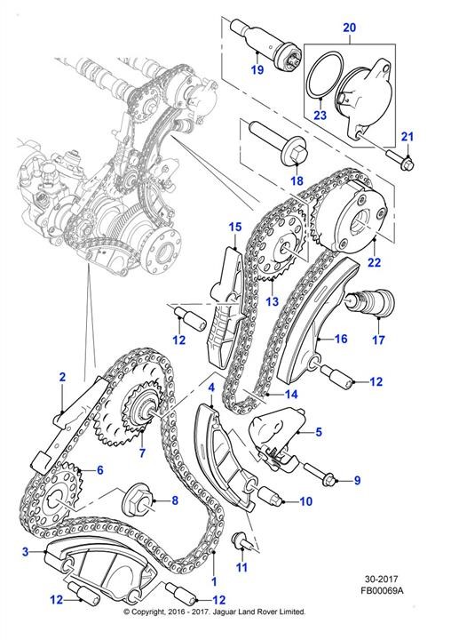 JDE40737 Jaguar Secondary timing chain