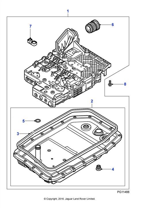 Jaguar C2C38963 Automatic filter, kit C2C38963 C2C38963 Jaguar Automatic filter, kit
