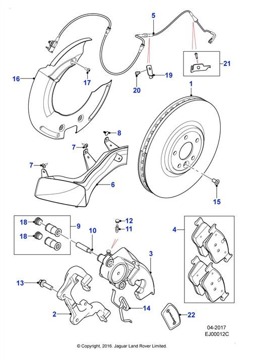 Jaguar T2H16147 Auto part T2H16147