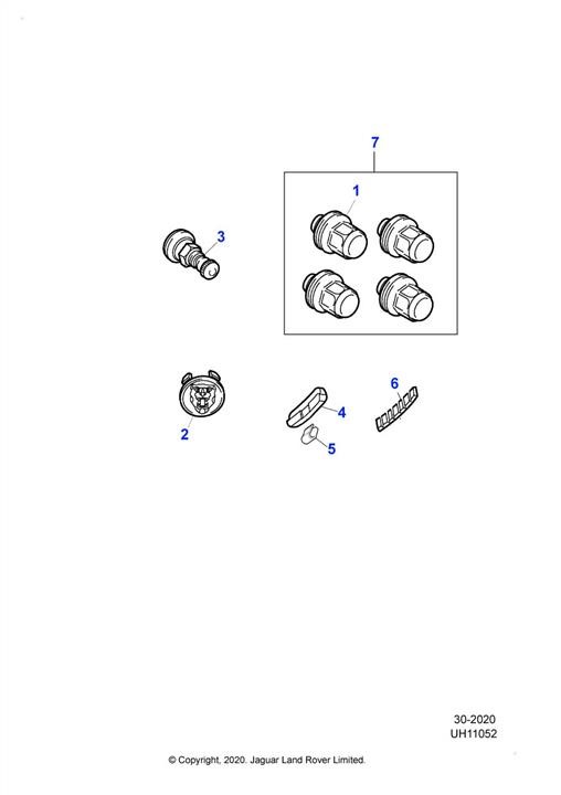 Jaguar C2C35294010 Nut C2C35294010 C2C35294010 Jaguar Nut