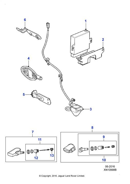 Jaguar C2Z31510 Tire pressure sensor (TPMS) C2Z31510 C2Z31510 Jaguar Tire pressure sensor (TPMS)