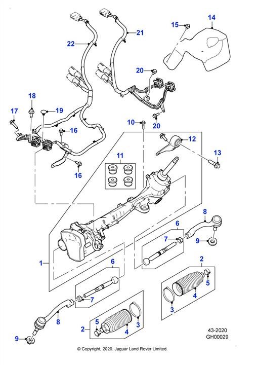 T4A28746 Jaguar Tie rod end