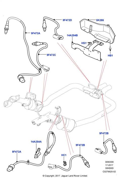Land Rover LR140063 Sensor LR140063 LR140063 Land Rover Sensor