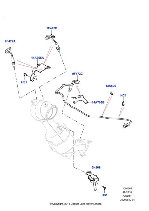 Land Rover LR140091 Sensor LR140091 LR140091 Land Rover Sensor