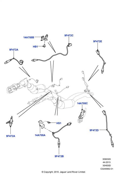 Land Rover LR140072 Sensor LR140072 LR140072 Land Rover Sensor