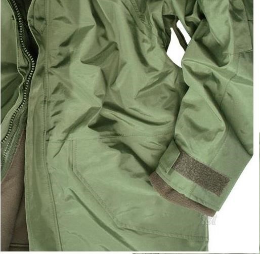Mil-tec Waterproof jacket with fleece lining XL, olive – price