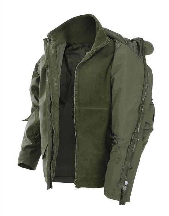 Waterproof jacket with fleece lining XL, olive Mil-tec 10615001-XL