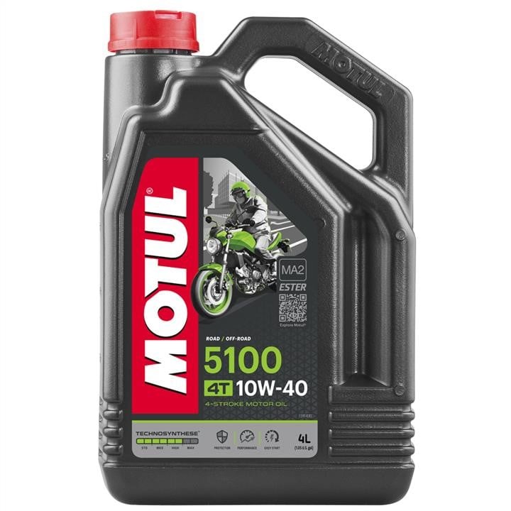 Motul 104068 Engine oil Motul 5100 4T 10W-40, API SM/SL, 4L 104068