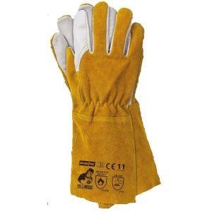 Profitool 0XREK102/11/K Yellowbee leather work gloves, 12 pairs 0XREK10211K