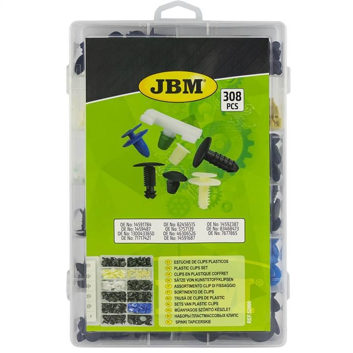 Plastic clip set (308 pcs) (Fiat) JBM 52900