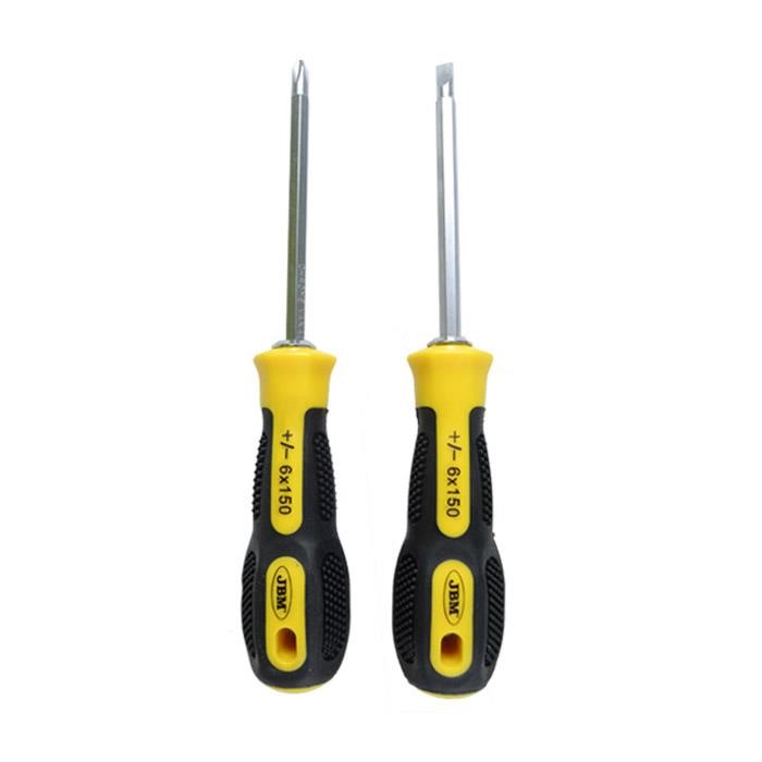 JBM 51955 Reversible screwdriver with replaceable flat nozzles (6x150mm) 51955