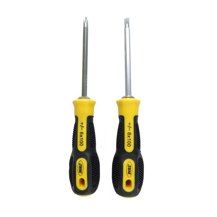 JBM 52068 Reversible screwdriver with replaceable flat nozzles (6x100mm) 52068