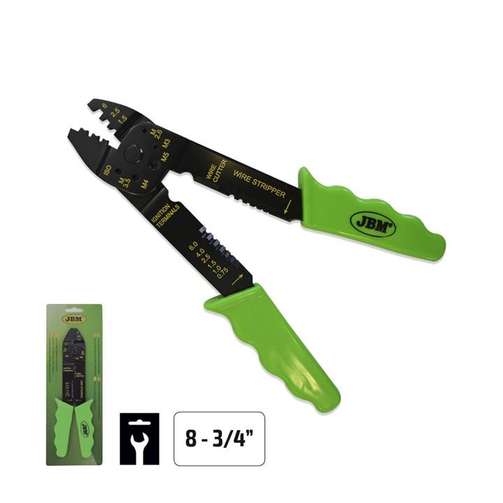 JBM 52762 Crimping tool for non-insulated terminals (8-3/4") 52762