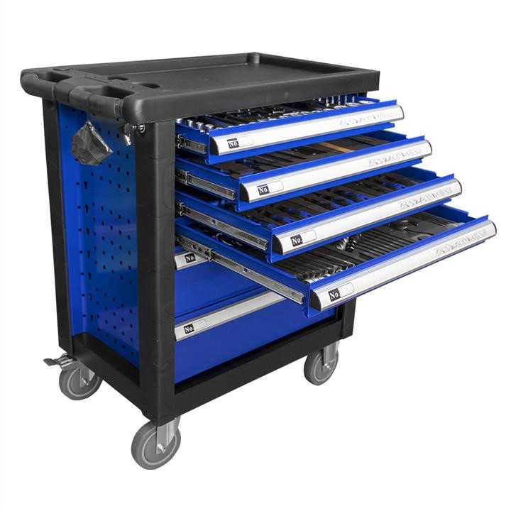JBM 53447 Tool trolley on wheels (460x765x900mm) (blue) in 6 drawers 53447