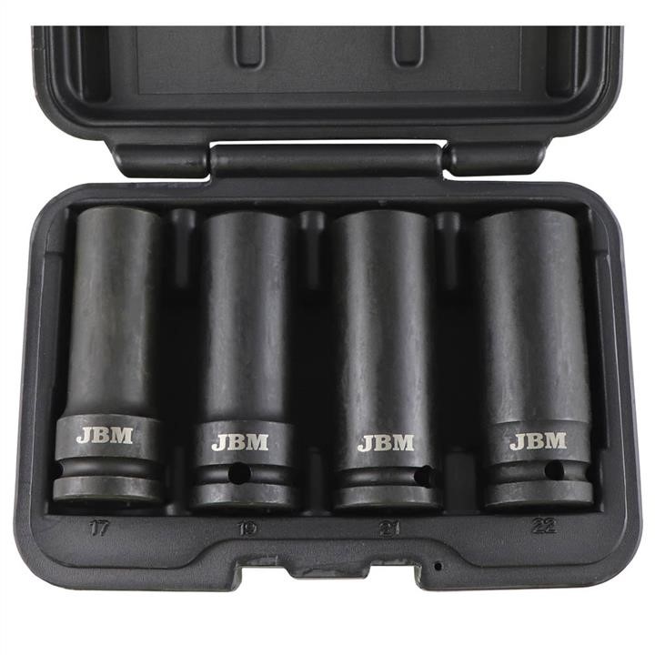 53197 JBM Set of impact (vandal-proof) heads (17/19/21/22mm)