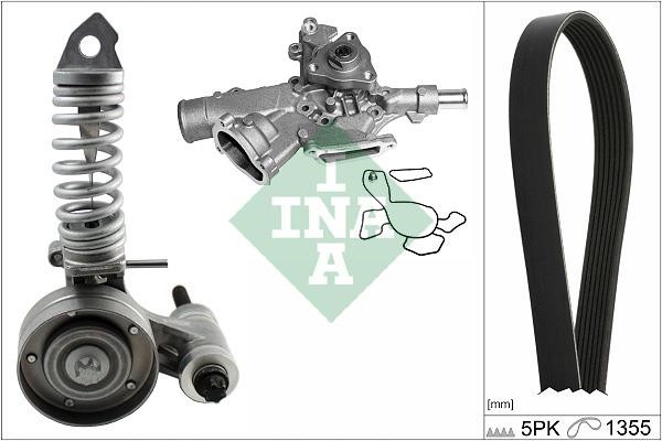 INA 529 0297 30 DRIVE BELT KIT, WITH WATER PUMP 529029730